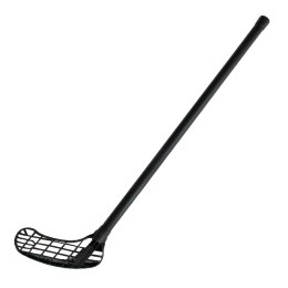 Kij do Unihokeja Floorballa Lewy Czarny Solidny KUBISPORT 95 cm