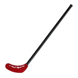 Kij do Unihokeja Hokeja Ulicznego Floorball Prosty Czerwony KUBISPORT 95cm