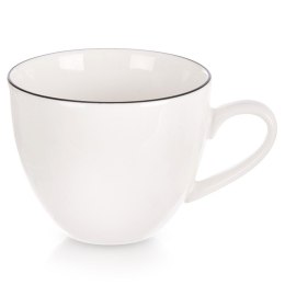 Mała Filiżanka do Kawy Espresso Porcelanowa Biała z Obwódką 100 ml