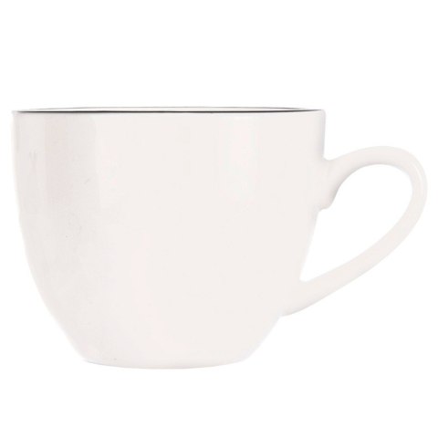 Mała Filiżanka do Kawy Espresso Porcelanowa Biała z Obwódką 100 ml