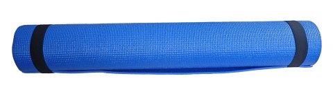 Mata Gimnastyczna do Ćwiczeń Jogi Pilatesu Niebieska KUBISPORT 173x61x0,4cm