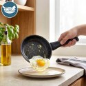 Patelnia Granitowa Non-Stick do Smażenia Duszenia Czarna 16 cm VILDE