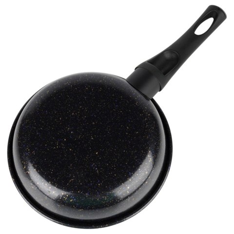 Patelnia Granitowa Non-Stick do Smażenia Duszenia Czarna 16 cm VILDE