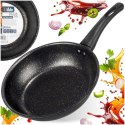 Patelnia Granitowa Non-Stick do Smażenia Duszenia Czarna 20 cm VILDE