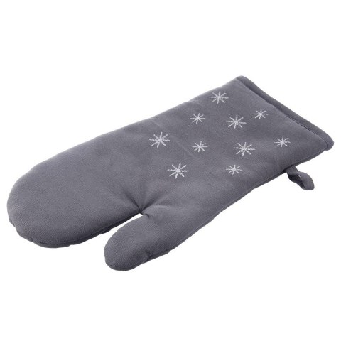 Rękawica Kuchenna Bawełniana z Magnesem Świąteczna Szara 32 cm