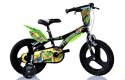 Rowerek Dziecięcy 16 Cali Dinozaur Dinosaur Czarny Hamulec Dino Bikes