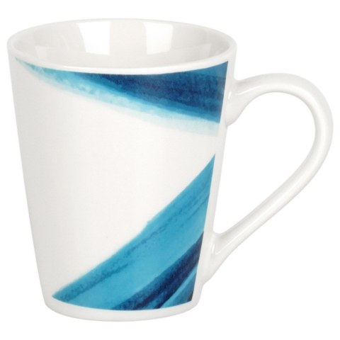 Serwis Obiadowy Zestaw Talerzy Kubki Porcelana dla 4 Osób Niebieski