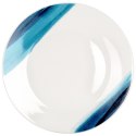 Serwis Obiadowy Zestaw Talerzy Kubki Porcelana dla 4 Osób Niebieski