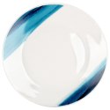 Serwis Obiadowy Zestaw Talerzy Kubki Porcelana dla 4 Osób Niebieski