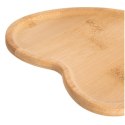 Talerz Drewniany Serce do Serwowania Bambusowy 15 x 15 cm ORION