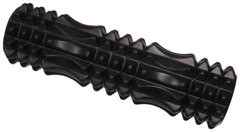 Wałek do Masażu Masujący Masażer Czarny z Wypustami Roller KUBISPORT 45 cm