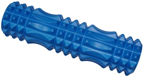 Wałek do Masażu Masujący Niebieski z Wypustami Roller KUBISPORT 45 cm