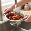 Cedzak Kuchenny Dorsz Durszlak Stalowy z Uchwytami na Podstawie 20 cm VILDE