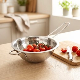 Cedzak Kuchenny Stalowy Durszlak z Uchwytami do Makaronu Warzyw ORION 16 cm