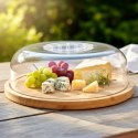 Deska do Serwowania Bambusowa z Pokrywką Okrągła Patera Klosz ORION 26 cm