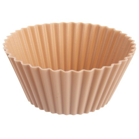 Foremki Silikonowe do Muffinek Babeczek Beżowe 12 szt. 5,5 cm ORION