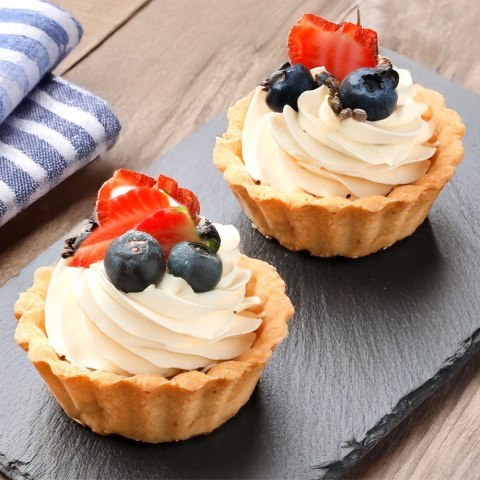 Forma Silikonowa do Muffinek Ciastek Kwiatki 6 szt. Brązowa 30 x 17,5 cm