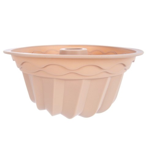 Forma Silikonowa do Pieczenia Babki z Kominem Beżowa 23,5 x 11 cm ORION