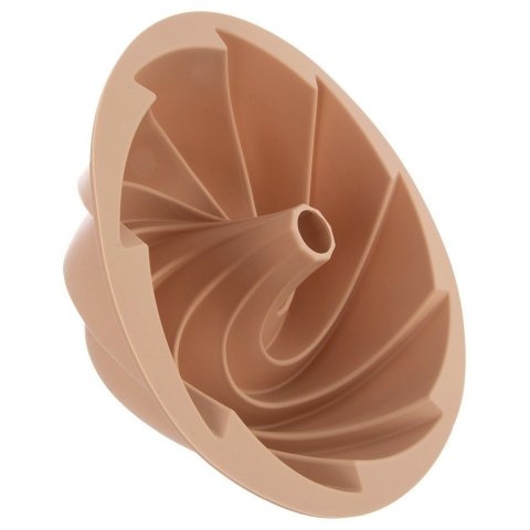 Forma Silikonowa do Pieczenia Babki z Kominem Beżowa 23,5 x 9 cm ORION