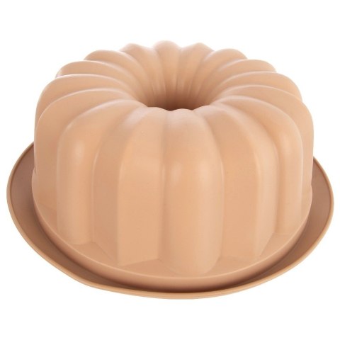 Forma Silikonowa do Pieczenia Babki z Kominem Beżowa 26 x 9,5 cm ORION