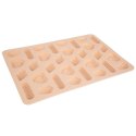 Forma do Ciastek Pralin Czekoladek Silikonowa Beżowa Foremka ORION 31x21 cm