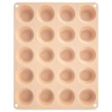 Forma do Muffinek Silikonowa Beżowa Małe Babeczki Foremka ORION 29x23,5x cm