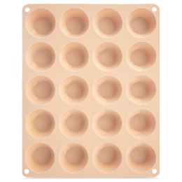 Forma do Muffinek Silikonowa Beżowa Małe Babeczki Foremka ORION 29x23,5x cm