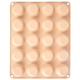 Forma do Muffinek Silikonowa Beżowa Małe Babeczki Foremka ORION 29x23,5x cm