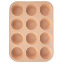 Forma do Muffinek Silikonowa Beżowa na Babeczki Foremka ORION 32,5x25x3 cm