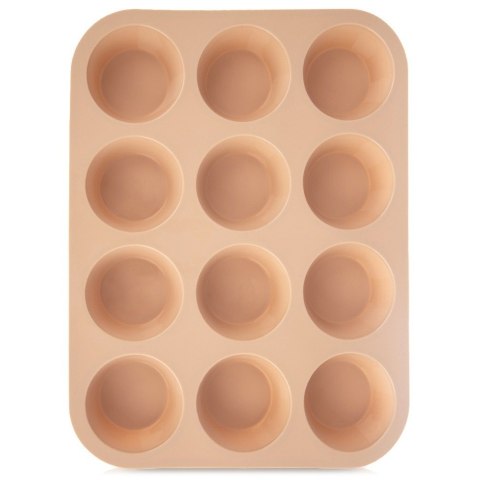 Forma do Muffinek Silikonowa Beżowa na Babeczki Foremka ORION 32,5x25x3 cm