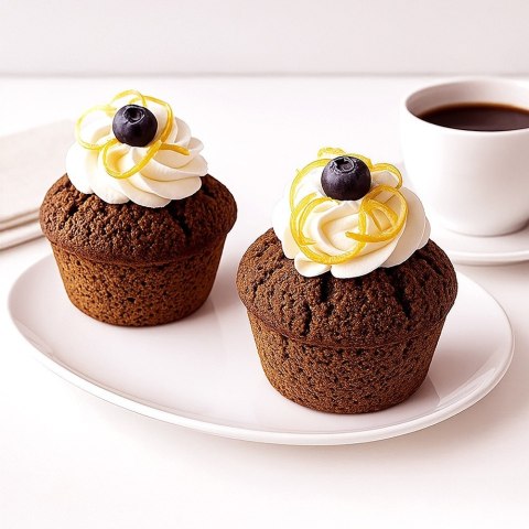 Forma do Muffinek Silikonowa Beżowa na Babeczki Foremka ORION 32,5x25x3 cm