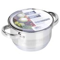 Garnek Stalowy z Pokrywką na Indukcję Miarka Inoxcellent 1,75 L 16 cm VILDE