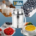 Kanka na Mleko Pojemnik Stalowy z Pokrywką i Uchwytem Srebrny 7,5 L VILDE