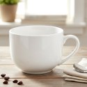 Kubek Porcelanowy XL do Kawy Herbaty Biały Klasyczny 0,65 L ORION