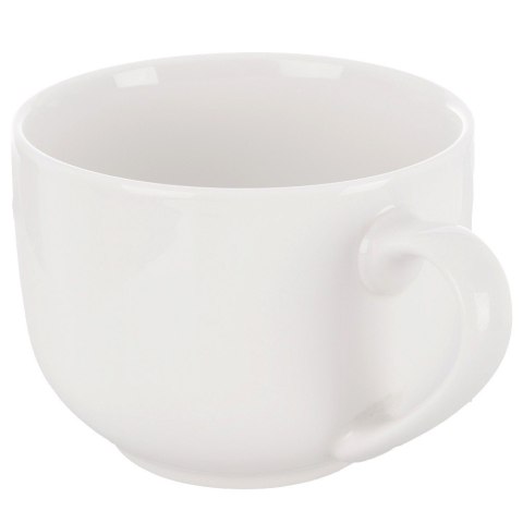 Kubek Porcelanowy XL do Kawy Herbaty Biały Klasyczny 0,65 L ORION