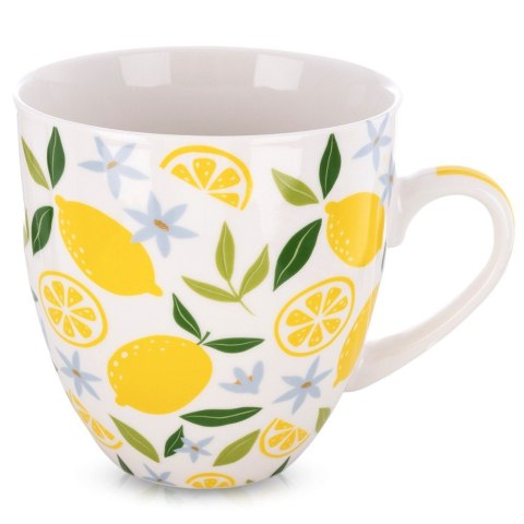 Kubek Porcelanowy XXL do Kawy Herbaty Duży w Cytryny 1 L ORION