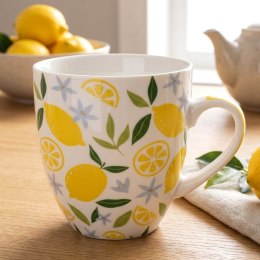 Kubek Porcelanowy XXL do Kawy Herbaty Duży w Cytryny 1 L ORION