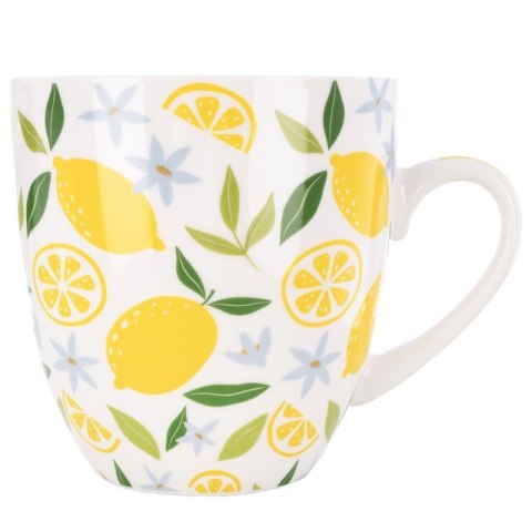 Kubek Porcelanowy XXL do Kawy Herbaty Duży w Cytryny 1 L ORION