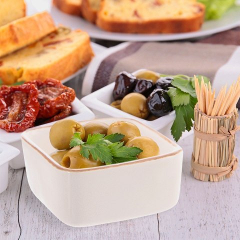 Miseczka Kokilka Ceramiczna Kwadratowa do Zapiekania Biała 90 ml ORION