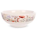 Miska Porcelanowa na Sałatkę Owoce Duża w Polne Kwiaty Maki 1,6 L ORION