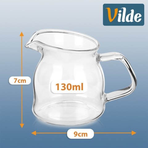 Mlecznik Szklany Dzbanuszek na Mleko Śmietankę Sos 130 ml VILDE