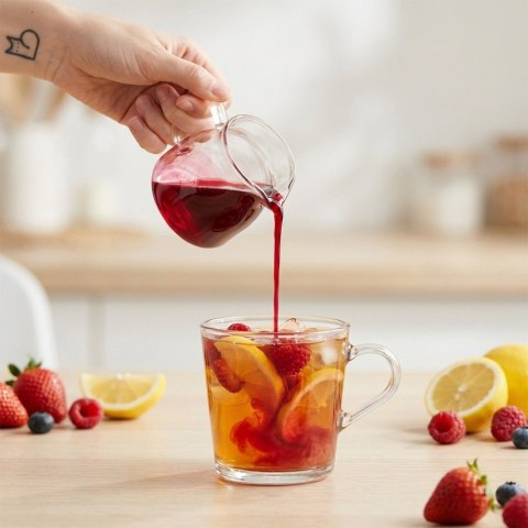 Mlecznik Szklany Dzbanuszek na Mleko Śmietankę Sos 180 ml VILDE