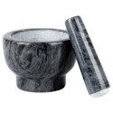 Moździerz Kuchenny Granitowy z Tłuczkiem Czarny 13 cm VILDE