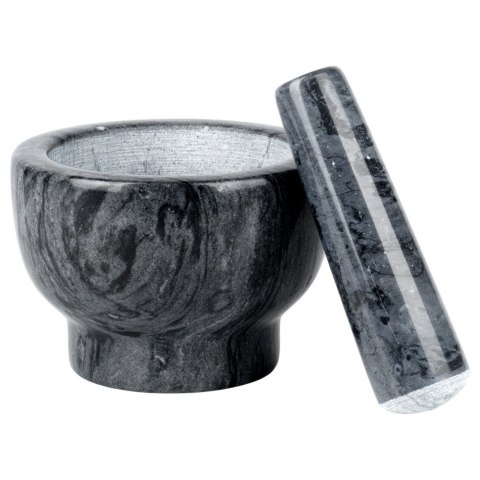 Moździerz Kuchenny Granitowy z Tłuczkiem Czarny 13 cm VILDE