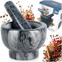Moździerz Kuchenny Granitowy z Tłuczkiem Czarny 13 cm VILDE