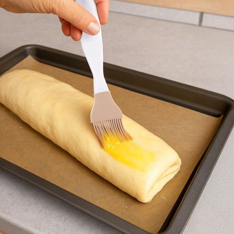 Pędzelek Kuchenny Silikonowy do Ciast Mięsa Wielokolorowy 22 cm ORION