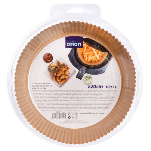 Wkład do Frytkownicy Air Fryer Papierowy do Pieczenia ORION 20 cm 100 szt.