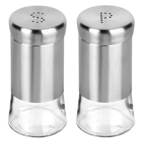 Zestaw Solniczka i Pieprzniczka Szklana na Przyprawy 2 x 140 ml VILDE