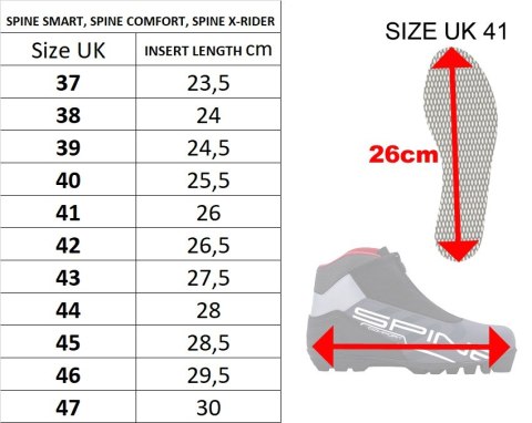 Buty do Narciarstwa Biegowego Biegówki Damskie Spine Comfort+ SNS roz.38