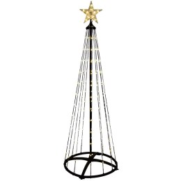 Choinka Stożkowa Świecąca LED 150 cm 154 Diody Pilot IP44 Zewnętrzna ORION